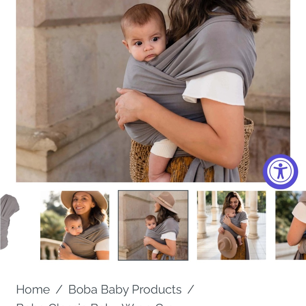Boba Baby Wrap Gray - Picture 2 of 2